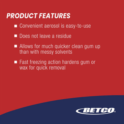 FiberPRO Gum Remover, 6.5 oz Aerosol Can, 12/Carton
