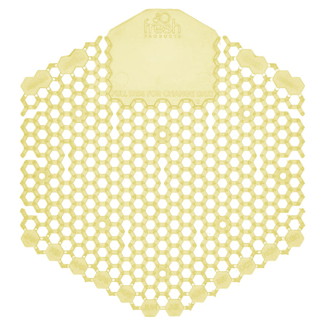 Wave 3d Urinal Deodorizer Screen, Citrus Scent, Yellow, 10/box