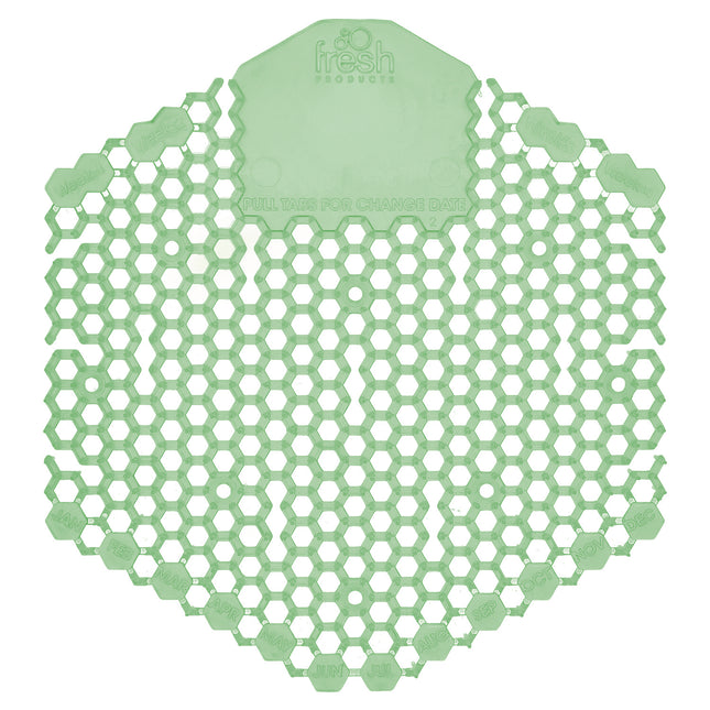 Wave 3d Urinal Deodorizer Screen, Cucumber Melon Scent, Green, 10/box