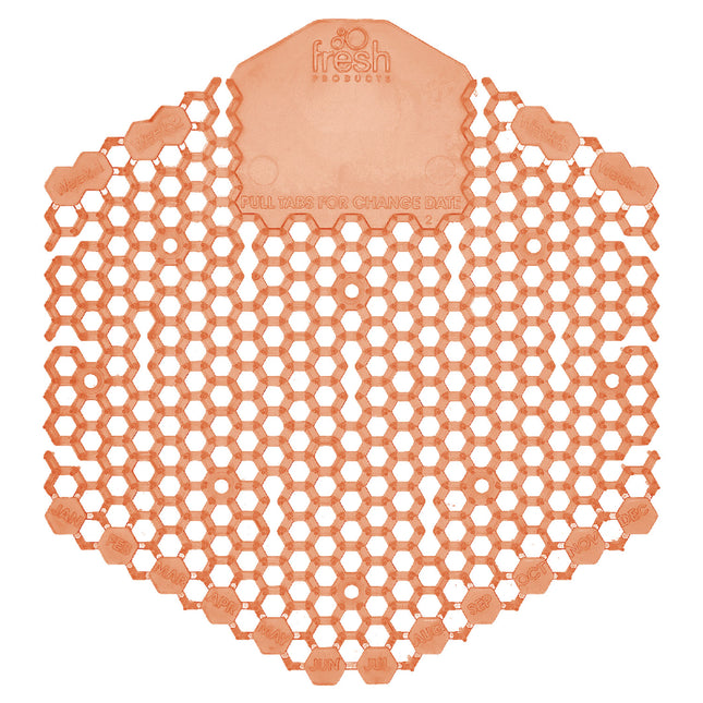 Wave 3d Urinal Deodorizer Screen, Mango Scent, Orange, 10/box
