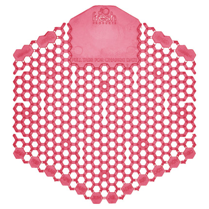 Wave 3d Urinal Deodorizer Screen, Spiced Apple Scent, Red, 10/box