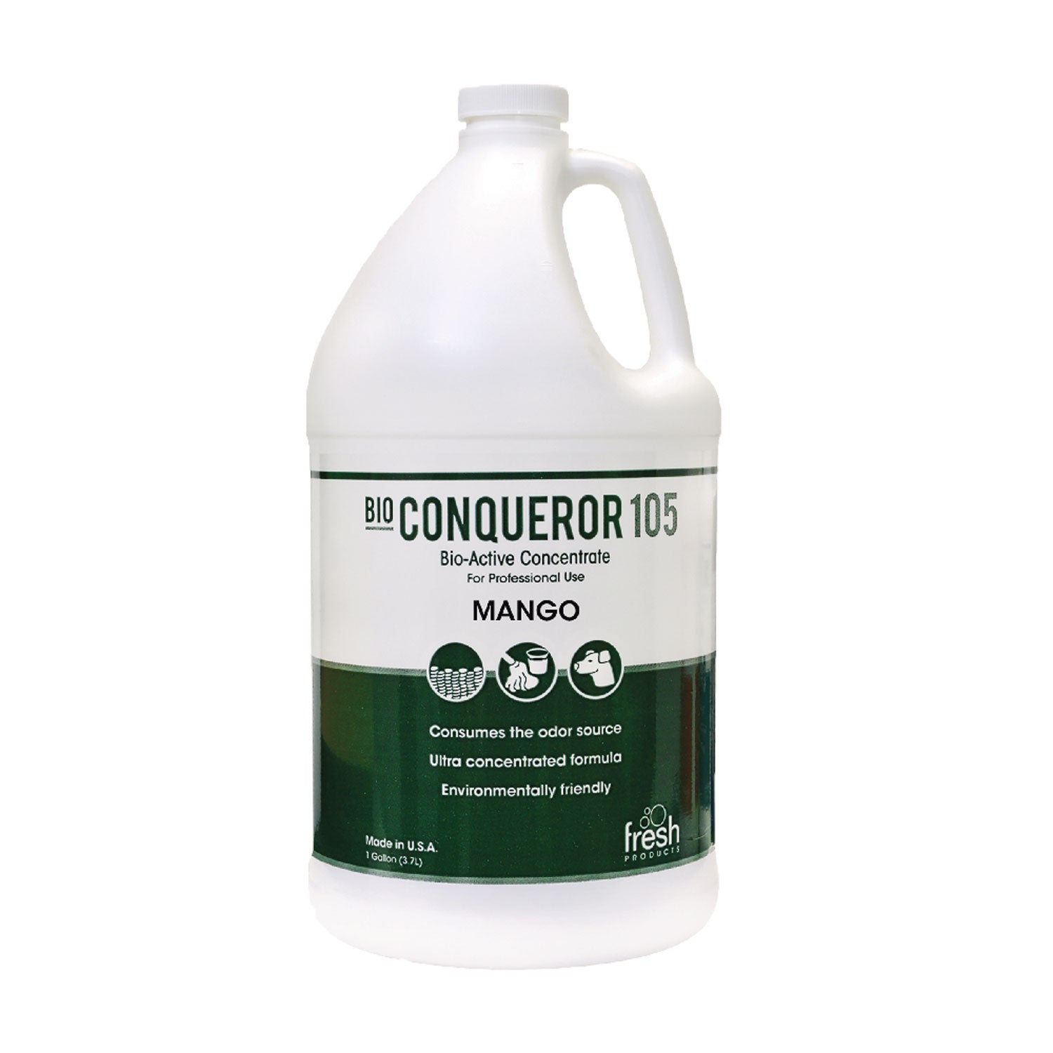 Bio Conqueror 105 Enzymatic Odor Counteractant Concentrate, Mango, 1 Gal Bottle, 4/carton