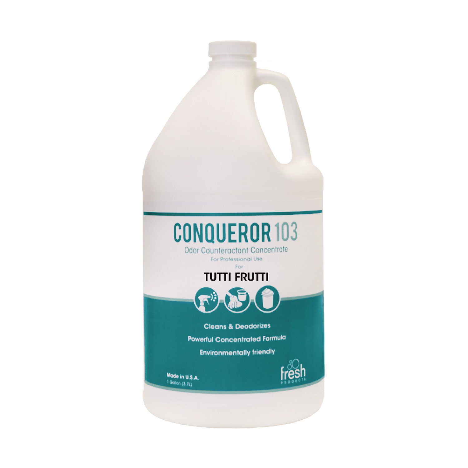 Conqueror 103 Odor Counteractant Concentrate, Tutti-Frutti, 1 Gal Bottle, 4/carton