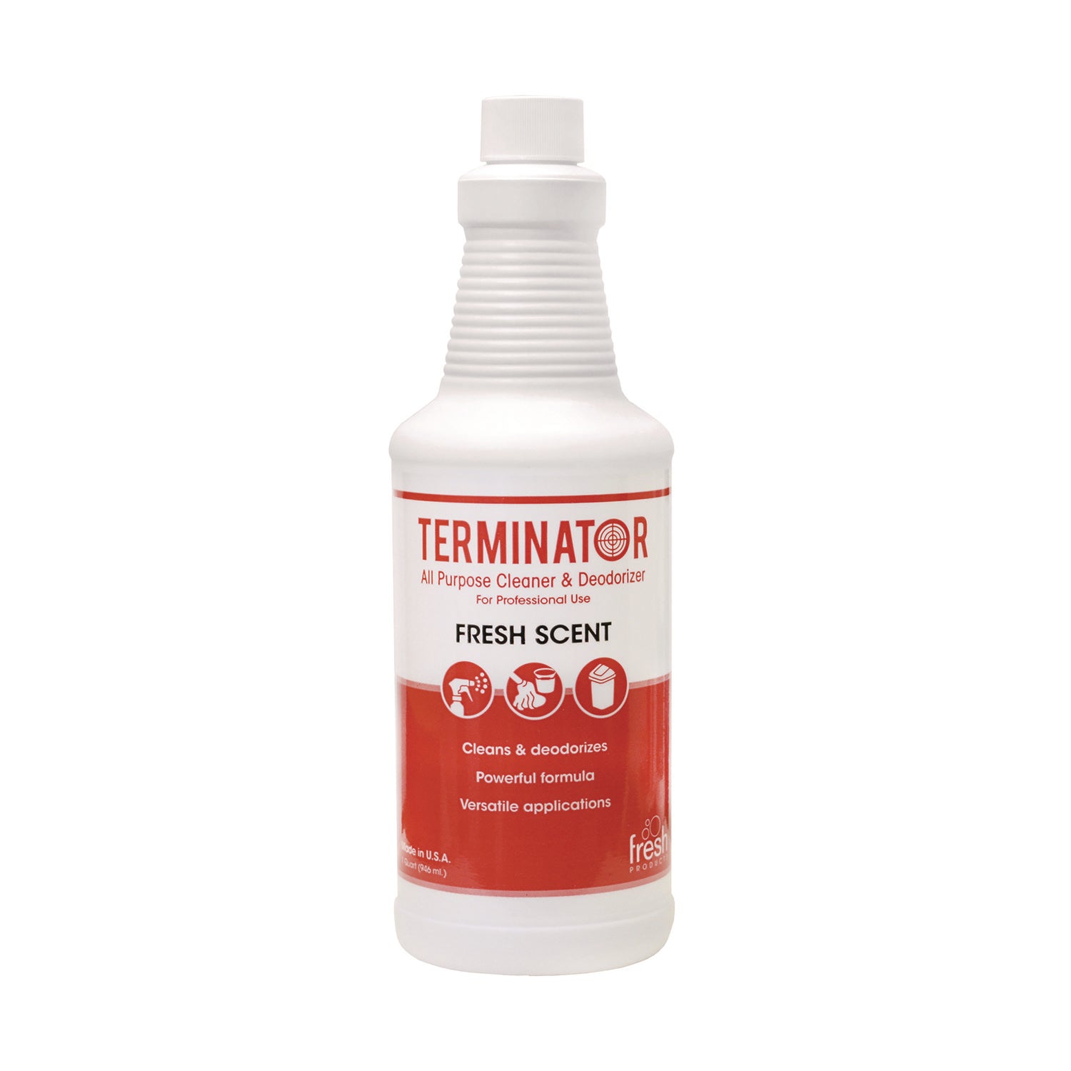 Terminator All-Purpose Cleaner/deodorizer With (2) Trigger Sprayers, 32 Oz Bottles, 12/carton