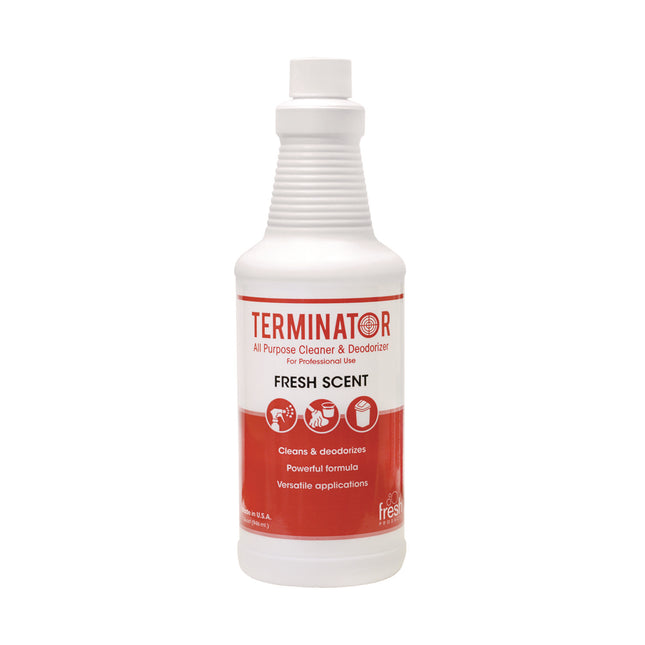 Terminator All-Purpose Cleaner/deodorizer With (2) Trigger Sprayers, 32 Oz Bottles, 12/carton