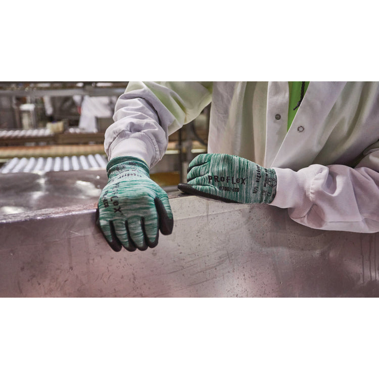 ProFlex 7002-ECO Recycled PU Coated Gloves, Green, Medium, Pair