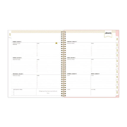 Day Designer Coming Up Roses Create-Your-Own Cover Weekly/Monthly Planner, Roses Artwork, 11 x 8.5, 12-Month (Jan-Dec): 2025