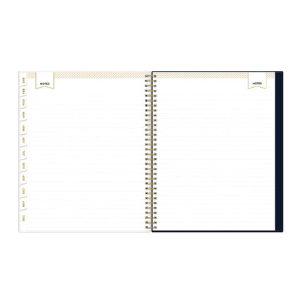 Day Designer Peyton Create-Your-Own Cover Weekly/Monthly Planner, Floral Artwork, 11 x 8.5, Navy, 12-Month (Jan to Dec): 2025
