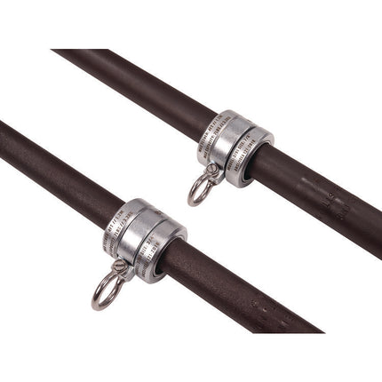 Squids 3791 Sleever/Connecting Bar Lock Collar with Tool Attachment Point, 7 lb Max Working Capacity, 0.87" Long, Silver