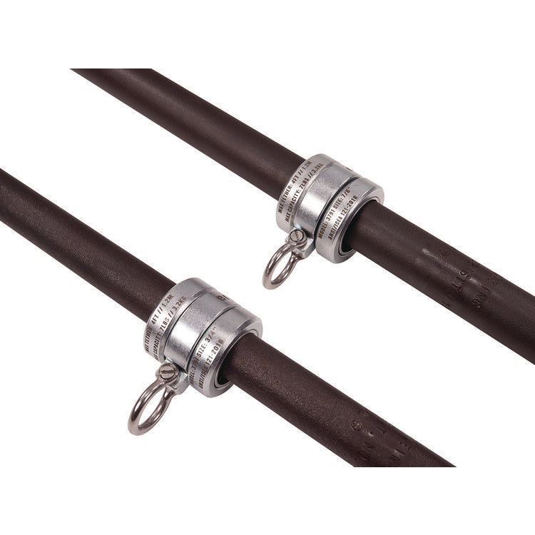 Squids 3791 Sleever/Connecting Bar Lock Collar with Tool Attachment Point, 7 lb Max Working Capacity, 0.87" Long, Silver