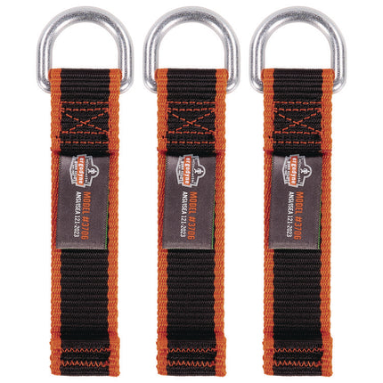 Squids 3706 Web Tool Tether Attachment with D-Ring Tool Tails, 5 lb Max Working Capacity, 5.5" Long, Black, 3/Pack