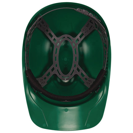 Skullerz 8951 Vented Hard Shell Bump Cap, Short Brim, Green