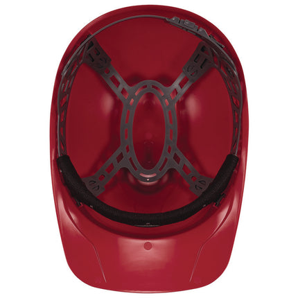 Skullerz 8951 Vented Hard Shell Bump Cap, Short Brim, Red