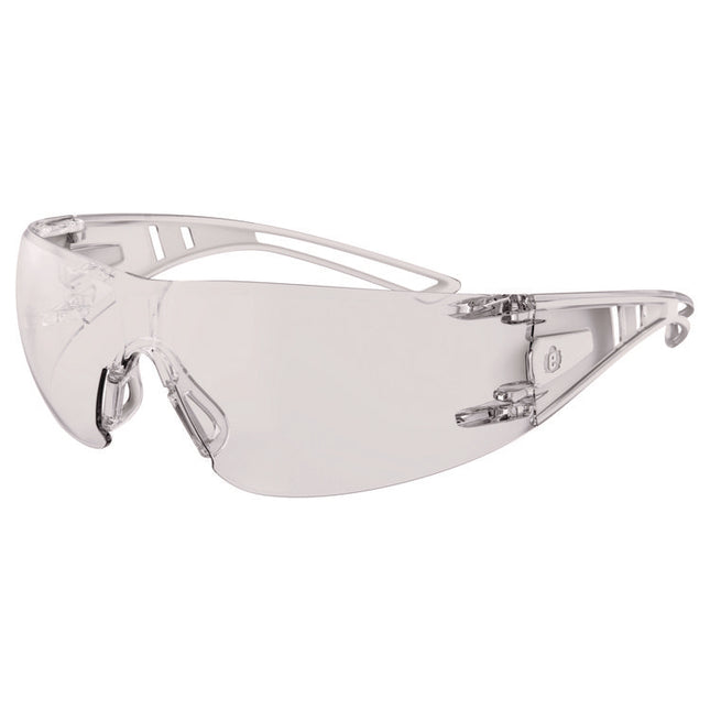 Skullerz VORDR Safety Glasses, Frameless, Clear Polycarbonate Lens, 12/Pack