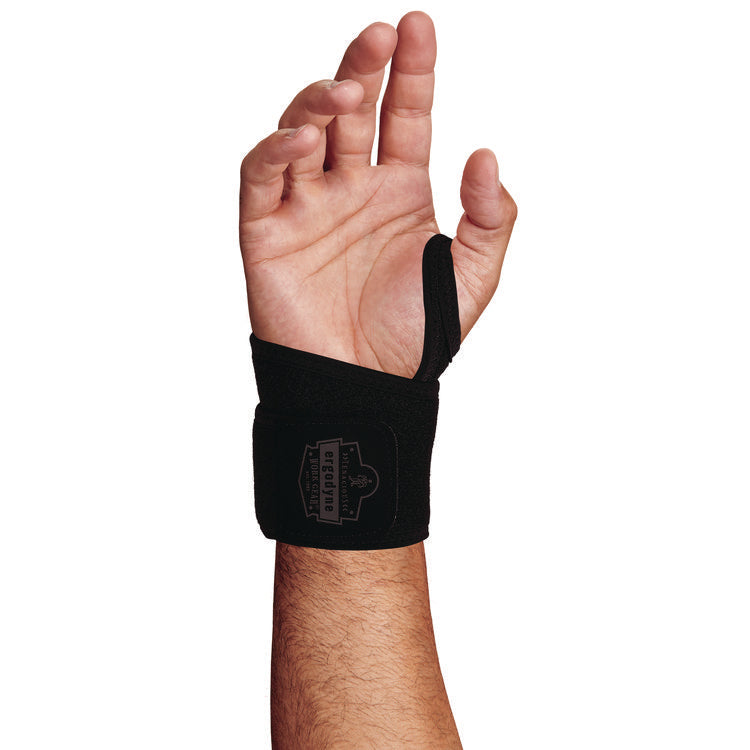 ProFlex 425 Neoprene Wrist Wrap Support with Thumb Loop, One Size Fits Most, Fits Left Hand/Right Hand, Black