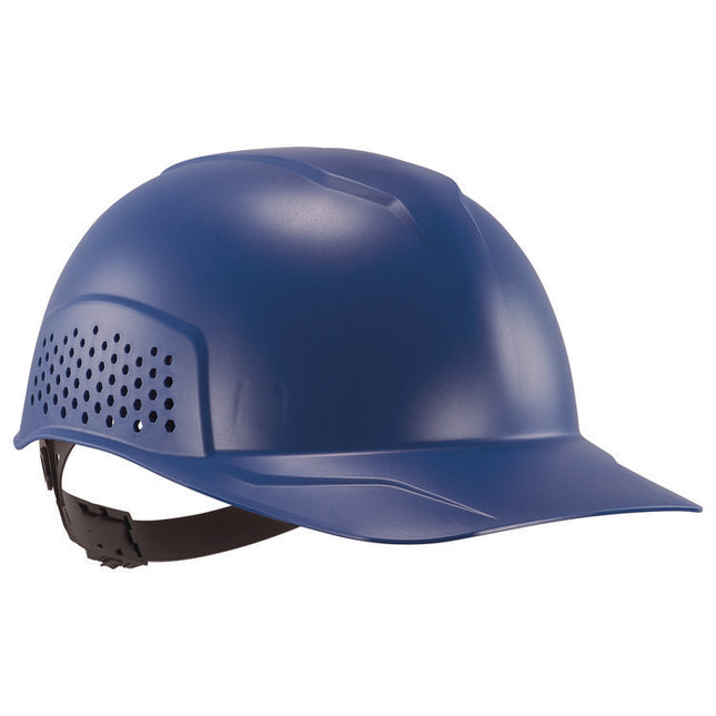 Skullerz 8951 Vented Hard Shell Bump Cap, Short Brim, Blue