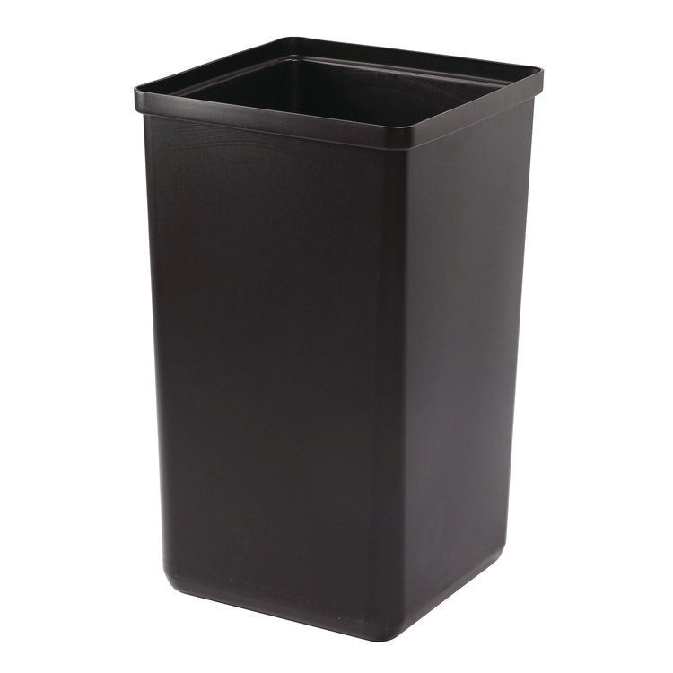 29 Gallon Trash/Recycling Cans, Steel, Green Recycling Can with Square Lid, Black Trash Can with Square Lid