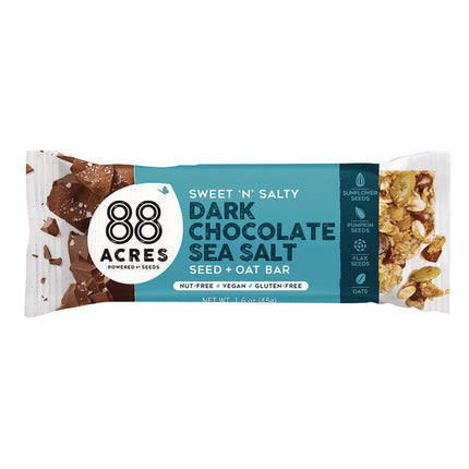 Sweet 'N Salty Gluten-Free Dark Chocolate Sea Salt Seed and Oat Bar, 1.6 oz Bar, 9/Box