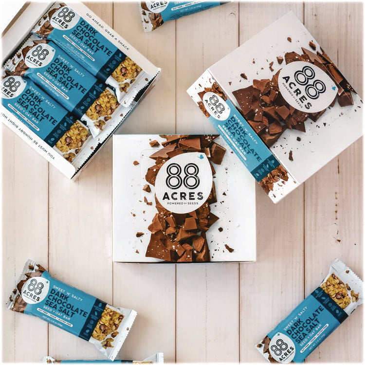 Sweet 'N Salty Gluten-Free Dark Chocolate Sea Salt Seed and Oat Bar, 1.6 oz Bar, 9/Box