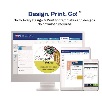 Laser/Inkjet Multipurpose Label, 2 x 2, White, 12/Sheet, 8 Sheets/Pack