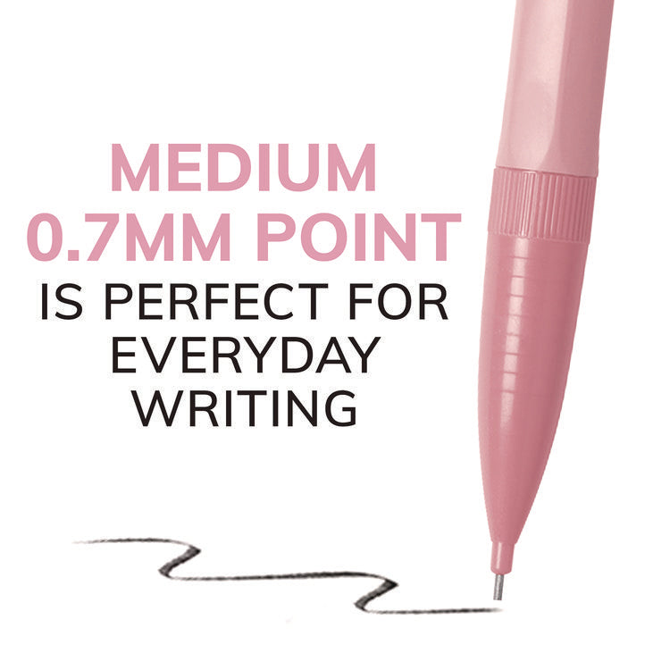 Xtra-Smooth Pastel Edition Mechanical Pencils, 0.7 mm, HB (#2), Black Lead, Assorted Barrel Colors, 24/Pack