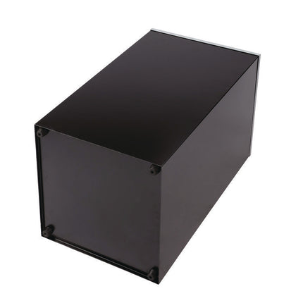 29 Gallon Trash/Recycling Cans, Steel, Black Can with Square Lid