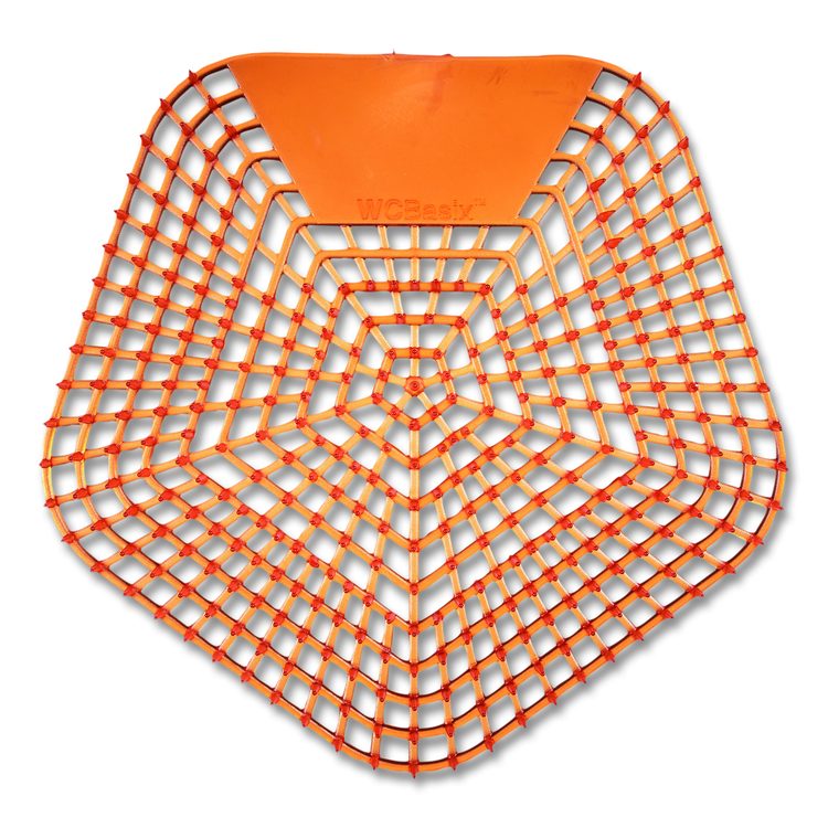 Anti-Splash Urinal Screen, Mango Mist Scent, Orange, 0.11 oz, 10/Box