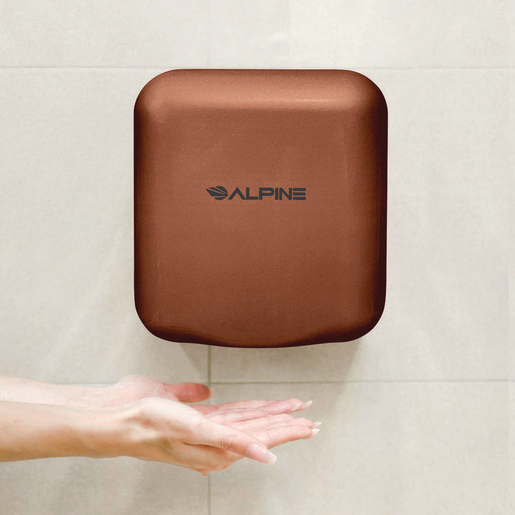 Hemlock Commercial Automatic 120V Hand Dryer, 6.68 x 11.41 x 12.31, Stainless Steel, Copper