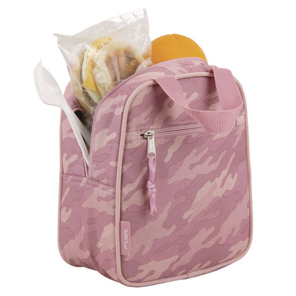Bijoux Lunch Bag, 7.5 x 4.25 x 9, Pink Camo