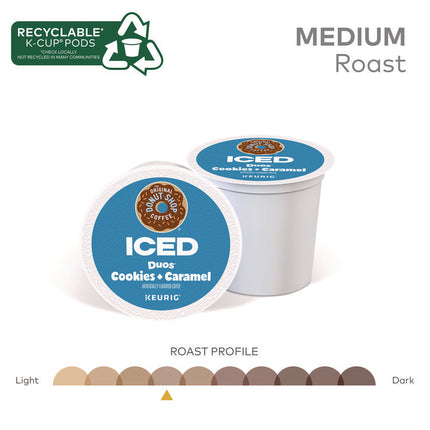 Iced Duos Cookies + Caramel Iced Coffee K-Cup Pods, 24/Box