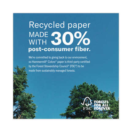 Colors Print Paper, 20 lb Bond Weight, 8.5 x 14, Canary, 500/Ream