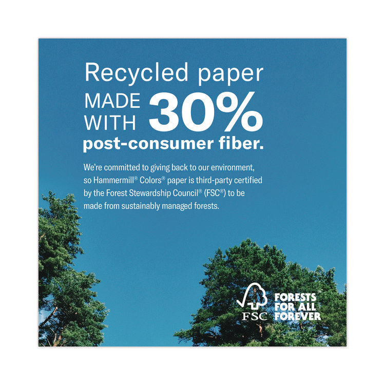 Colors Print Paper, 20 lb Bond Weight, 8.5 x 14, Canary, 500/Ream