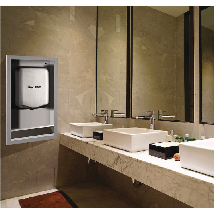 Hemlock Recess Wall Kit, 3.38 x 16.38 x 26, Stainless Steel