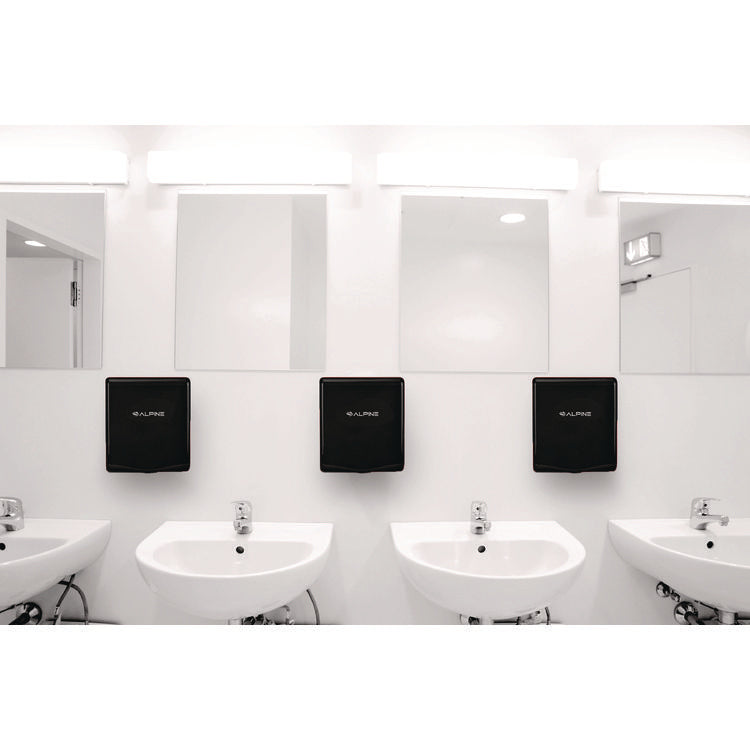 Willow Commercial 120V Automatic Hand Dryer, 3.93 x 11.25 x 12.63, Stainless Steel, Black