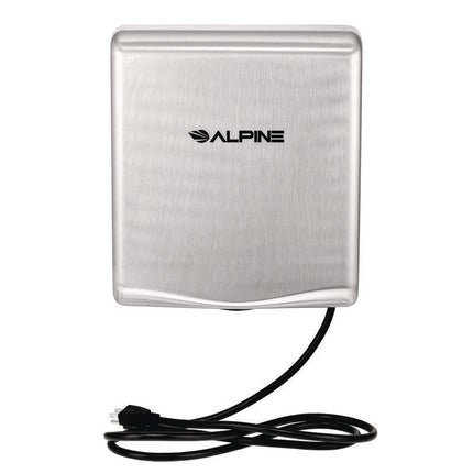 Willow Commercial 120V Automatic Hand Dryer, 3.93 x 11.25 x 12.63, Stainless Steel, Silver