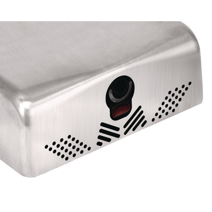 Willow Commercial 120V Automatic Hand Dryer, 3.93 x 11.25 x 12.63, Stainless Steel, Silver