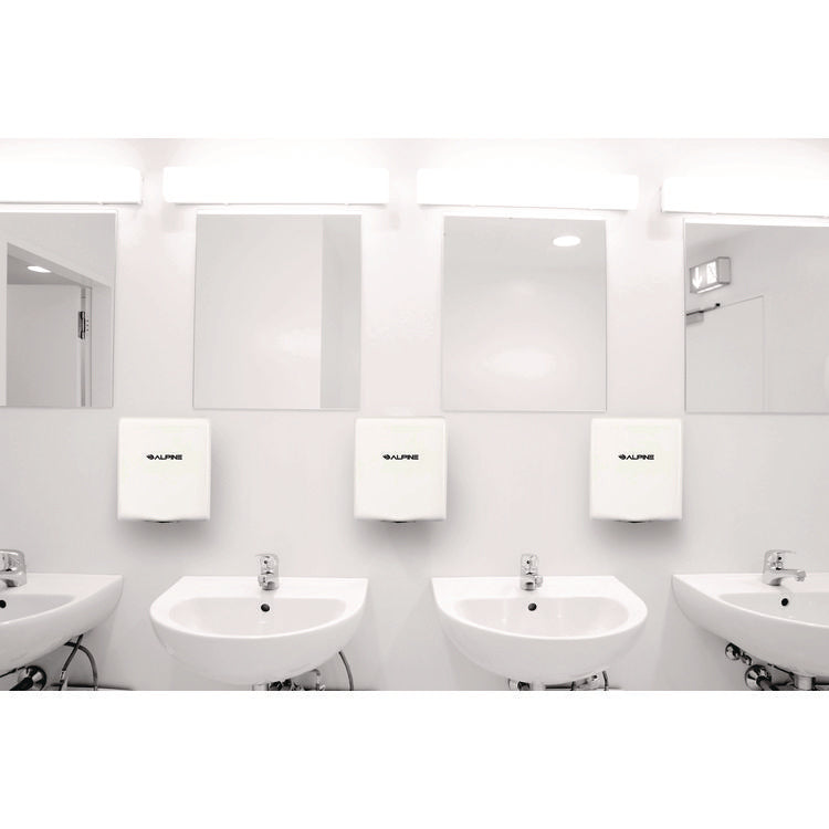 Willow Commercial 120V Automatic Hand Dryer, 3.93 x 11.25 x 12.63, Stainless Steel, White