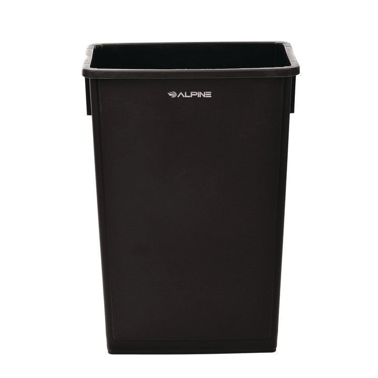 Slim 23 Gallon Indoor Trash Can, Plastic, Black