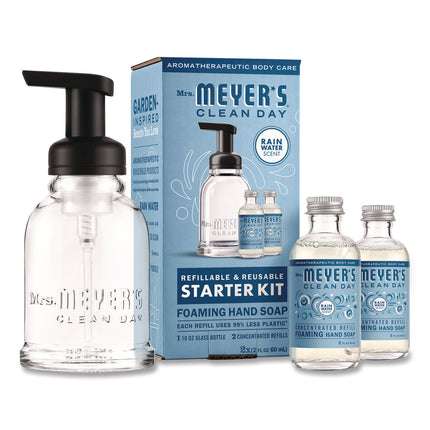 Foaming Hand Soap Concentrate Starter Kit, Rain Water, (2) 2 oz Refill Bottles, 10 oz Dispenser Bottle