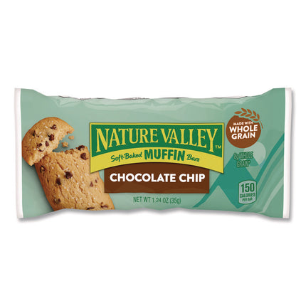 Chocolate Chip Soft-Baked Muffin Bar, 1.24 oz Bar, 12/Box