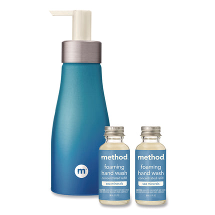 Refill + Reuse Foaming Hand Soap Refill Kit, Sea Minerals, (2) 1 oz Refill Bottles, 10 oz Dispenser Bottle