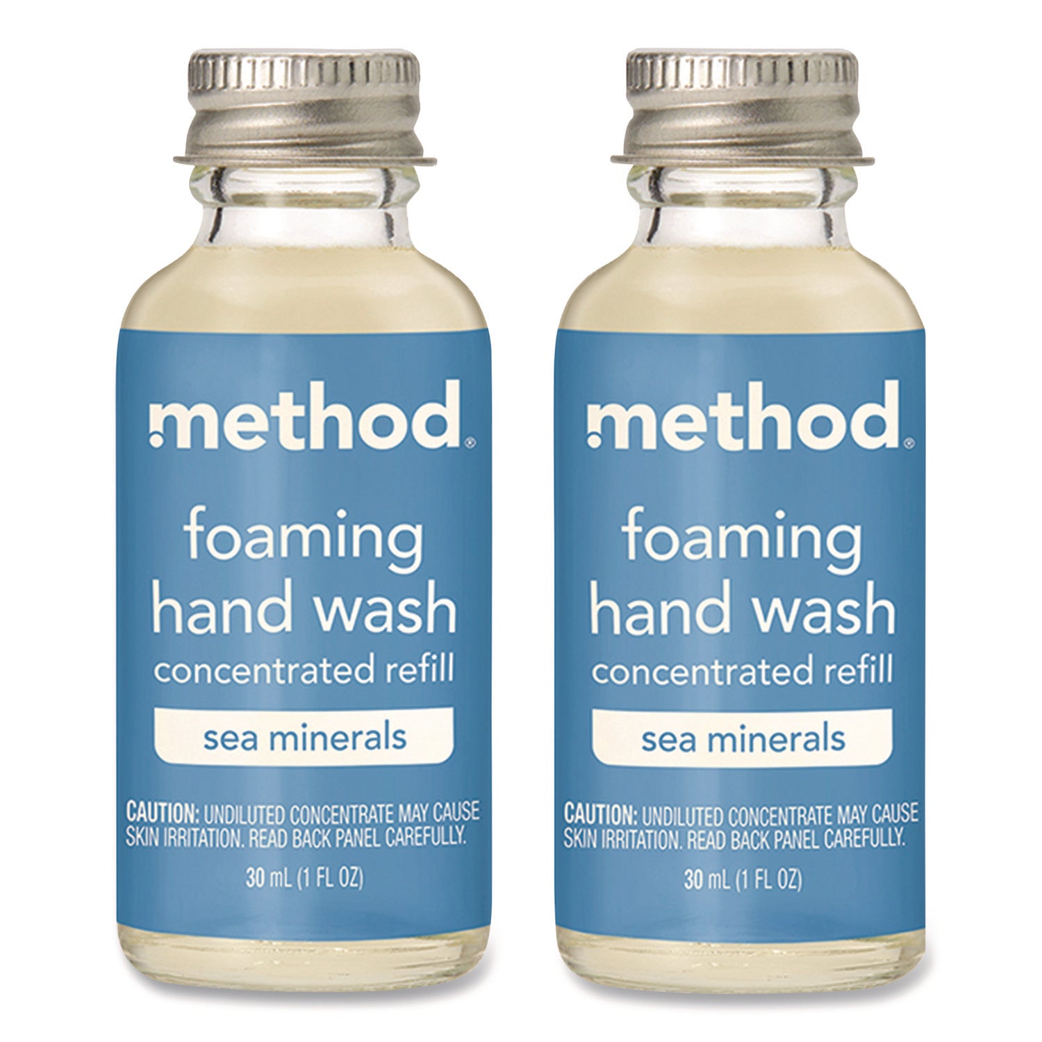 Refill + Reuse Foaming Hand Soap Refill, Sea Minerals, 1 oz Refill Bottle, 2/Pack