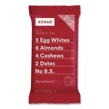 Gluten-Free Strawberry Protein Bar, 1.83 oz Bar, 12/Box
