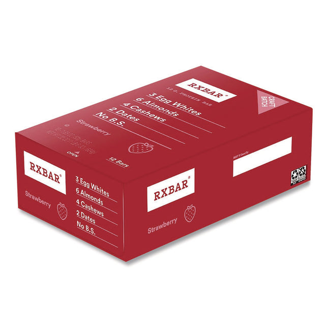 Gluten-Free Strawberry Protein Bar, 1.83 oz Bar, 12/Box