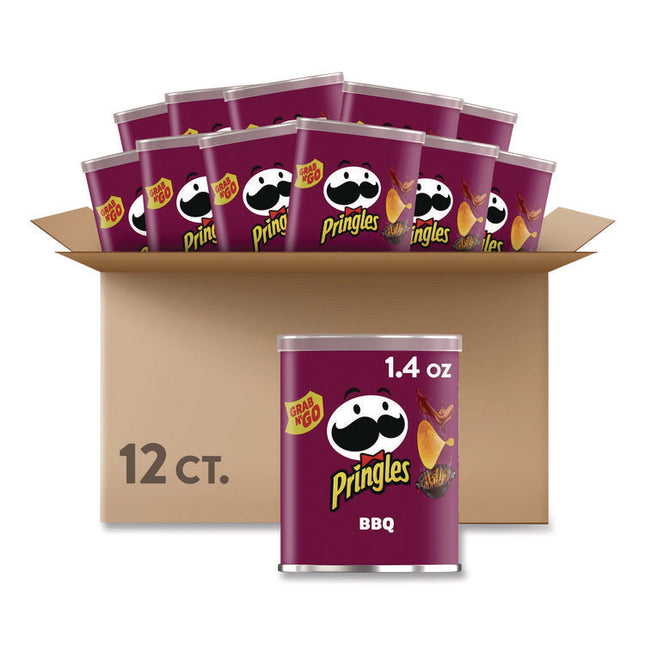 Grab and Go BBQ Crisps, 1.4 oz Can, 12/Carton