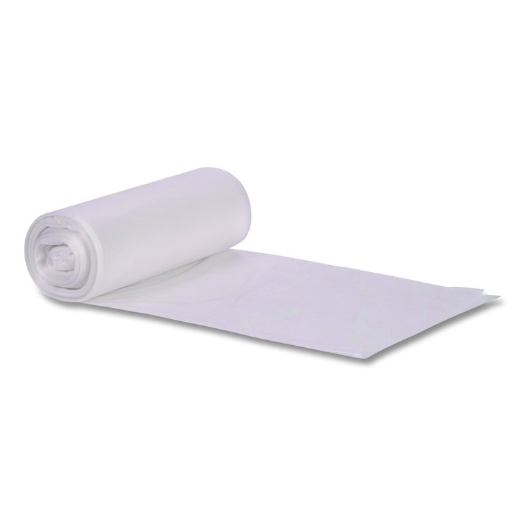 Linear Low-Density Can Liners, 16 gal, 0.5 mil, 24 x 32, Clear, 500/Carton