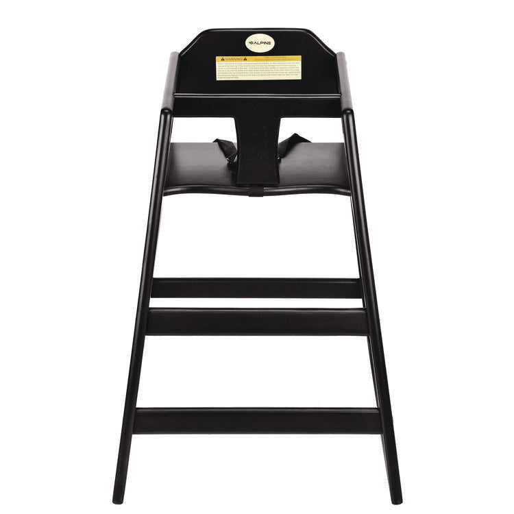 Wooden Stackable High Chair, Supports Up to 50 lb, 29.02" h, Espresso