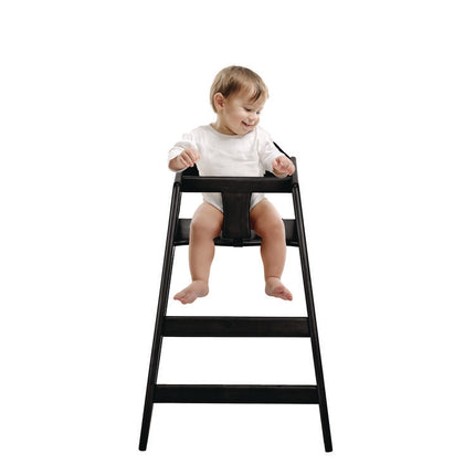 Wooden Stackable High Chair, Supports Up to 50 lbs, 29.02" h, Espresso, 2/Pack
