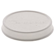 EarthChoice PFAS-Free Compostable Soup Cup Lid, For 8 oz to 16 oz Soup Cups, 4" Diameter, White, Sugarcane, 500/Carton
