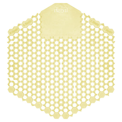 Wave 3d Urinal Deodorizer Screen, Citrus Scent, Yellow, 10/box